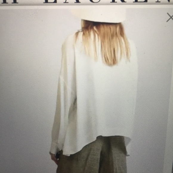 🌺Final Price w/Free Shipping🌺Polo Ralph Lauren Mulberry Silk Swing Blouse - Picture 3 of 8